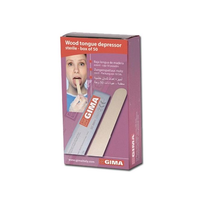 Abbassalingua Legno Sterili - 40 Scatole Da 50 conf. 2000 pz.