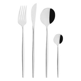 Set Posate Tavola Porto Cromo Lucido 16 Pezzi
