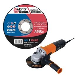 Abra Beta Dischi da Taglio 115x1.6 300 Pezzi  Smerigliatrice 750W 115 Mm Acciaio