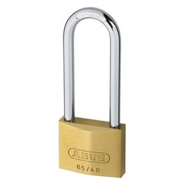 65/40HB63 SL 4 Brass Padlock Long Shackle 40mm Ottone