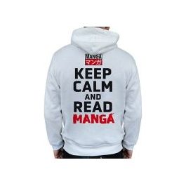 Felpa Keep Calm Read Manga Taglia XL