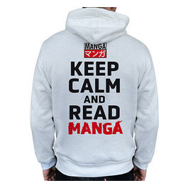 Felpa Keep Calm Read Manga Taglia L