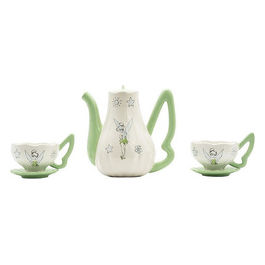 Abystyle, Set Teiera e Tazze Disney Peter Pan Trilli, Ceramica, 1.2 L Teiera, 200 ml Tazza