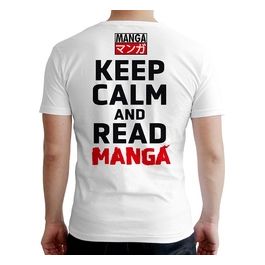 T-Shirt Keep Calm Read Manga Taglia L