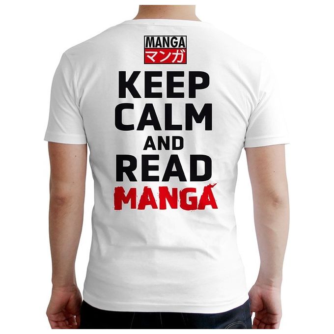 AbyStyle T-Shirt Keep Calm Read Manga Taglia L