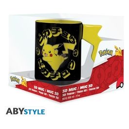 Tazza 3D Pokemon Pikachu Lightning Bolt