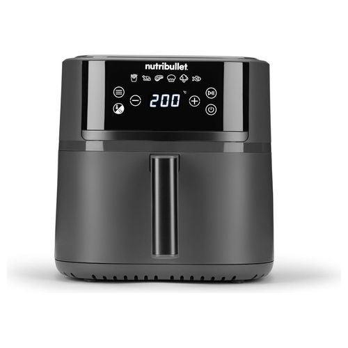 NBA0611DG – Friggitrice ad aria calda 6 L, 1700 W, 6 programmi, termostato regolabile, design grigio scuro