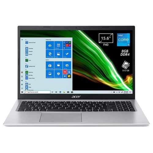 ACER Notebook Aspire 5 A515-56G Processore Intel Core i5-1135G7, Ram 8 Gb, SSD 512 Gb, Display 15.6'' Full Hd , Grafica Dedicata Mx450 2GB, Windows 11 Home Silver