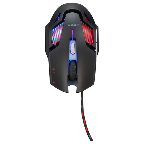 Nitro Gaming NMW200 Mouse Ottico 7200 DPI Ambidestro Nero