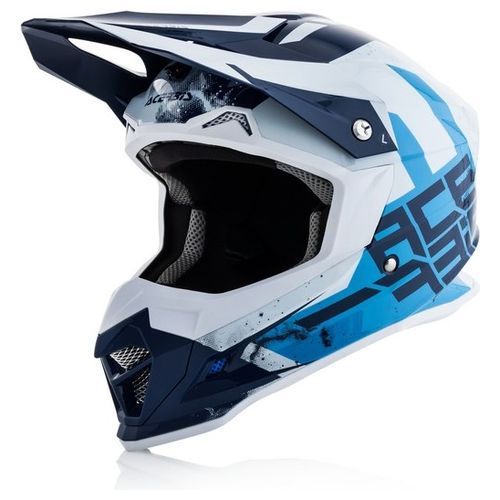 Casco Motocross Profile 4 Blu-Bianco