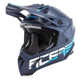 Casco motocross STEEL CARBON Blu
