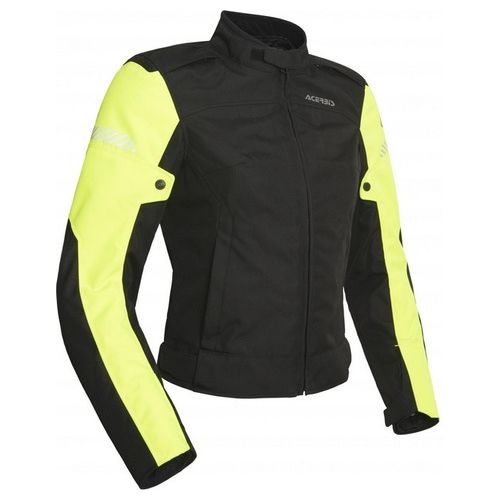 Giacca Moto Donna Dual Road Certificata DISCOVERY GHIBLY LADY Nero-Giallo