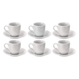 Tazza da Caffe' in Porcellana Rombi 6 Pezzi