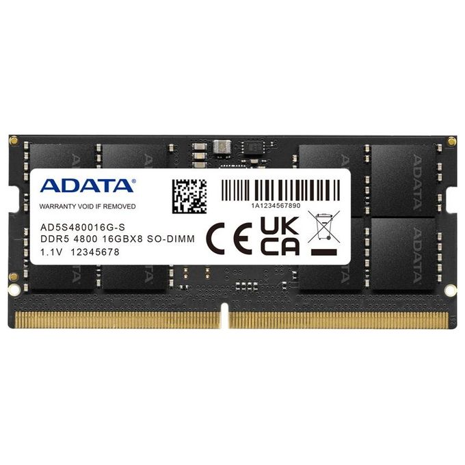 Adata AD5S480016G-S Memoria Ram 16Gb DDR5 4800 MHz Data Integrity Check
