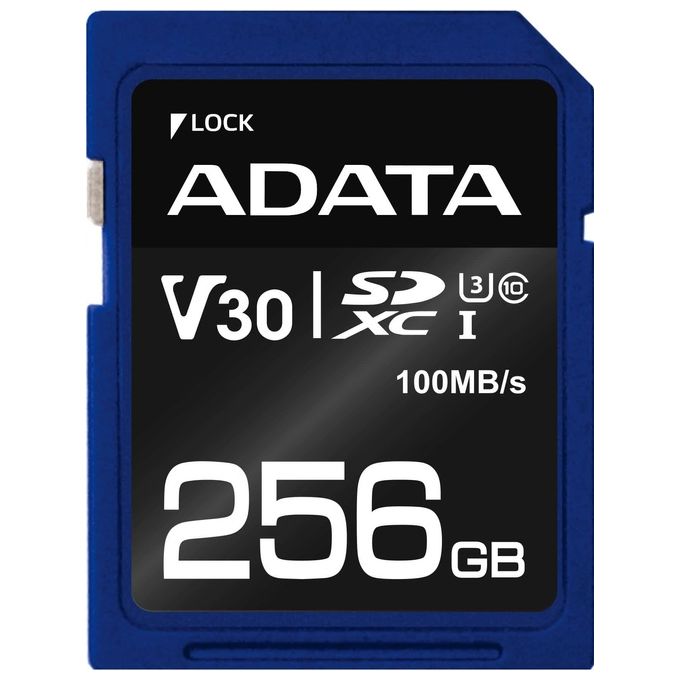 Adata ASDX256GUI3V30S-R Memoria Flash 256Gb SDXC UHS-I Classe 10