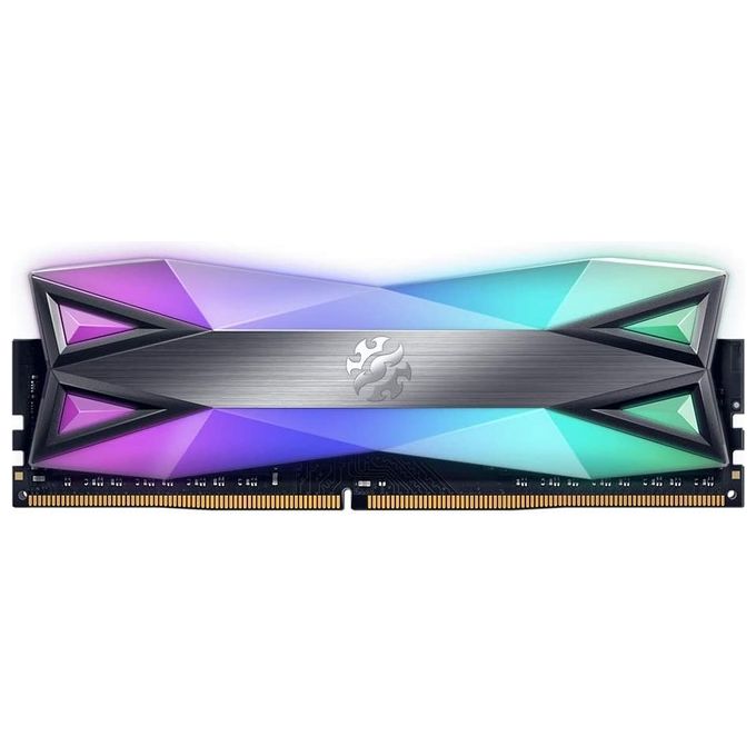 Adata AX4U360016G18I-ST60 Ram Gaming Xpg Spectrix D60g 16Gb Ddr4 3600mhz Rgb Cl18-22-22 Tungsten Grey