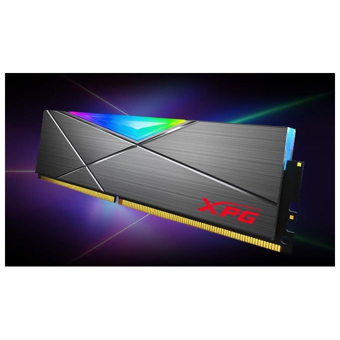 Adata AX4U36008G18I-ST50 Ram Gaming Xpg Spectrix D50g 8Gb Ddr4 3600mhz Rgb Cl18-22-22 Tungsten Grey