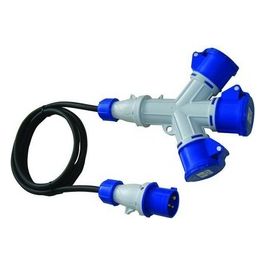 Adattatori Cee-Blu 230V-16A 3 Prese con Cavo M.1,5 Art. 1502