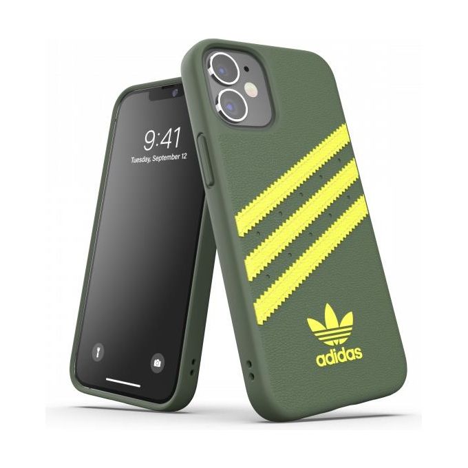 Adidas Samba Cover per iPhone 12 Mini Verde-Giallo