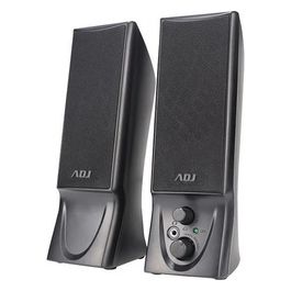 ADJ 760-00014 Casse per Pc Slender 2.0 Usb 2x2W Nero