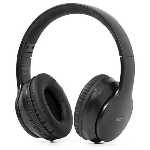 Adj 780-00053 Deep Plus Cuffie Bluetooth 5.0 Over Ear con Microfono Vivavoce Incorporato Controllo Volume Nero
