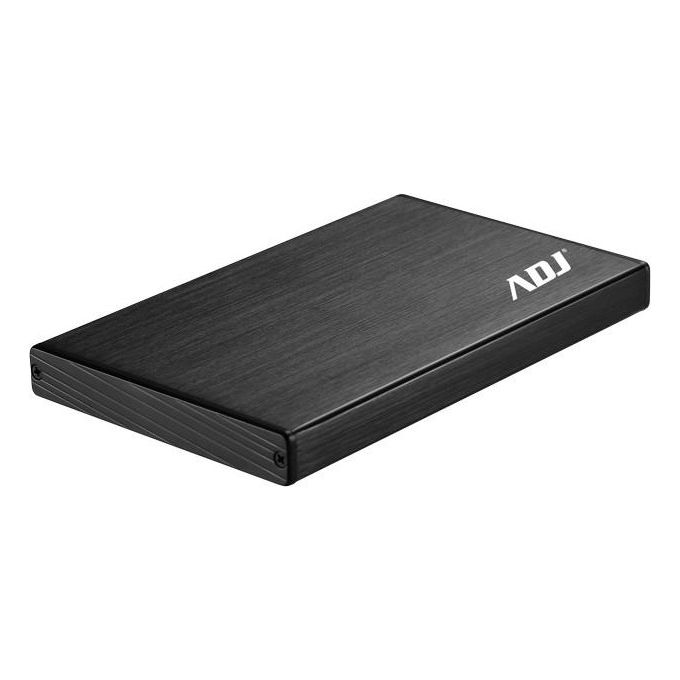 ADJ AH612 Box Esterno per Hard Disk 2.5'' SATA USB 3.0 5 Gbps fino a 2 TB Alluminio e Plastica colore Nero