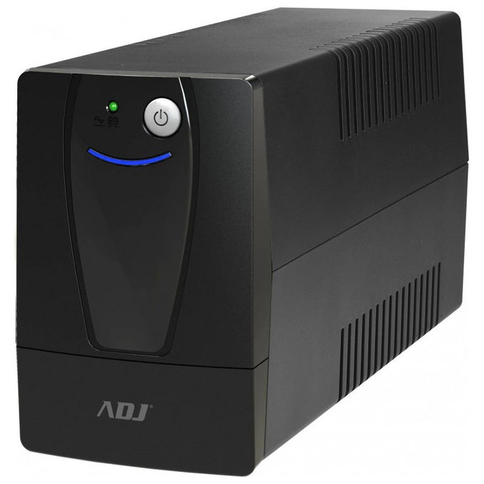 Adj, Gruppo di Continuita' UPS, 900 VA, 2 Prese Schuko, USB, Nero