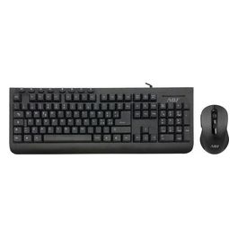 Adj Kit Desktop KT108 Pure Evo Tastiera e Mouse con Filo 6D Ergonomico Nero