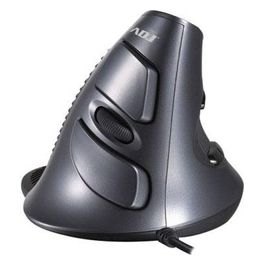 Adj Mo618 Shark Mouse Usb Vertical Res 600 To 1600 Dpi Black Grey