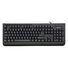 Adj Pure TA108 Tastiera Multimediale Cablata Usb Layout Italiano QWERTY 113 Tasti Ergonomico Nero