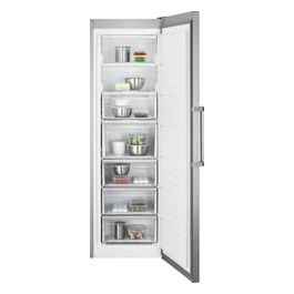 AEG AGB728E5NX Congelatore Verticale Capacita' 280 Litri Classe energetica E NoFrost Display Digitale Illuminazione LED 186 cm Acciaio Inox