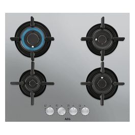 HKB64029UM Piano Cottura a Gas 4 Fuochi VerticalFlame Accensione integrata 60 cm Inox