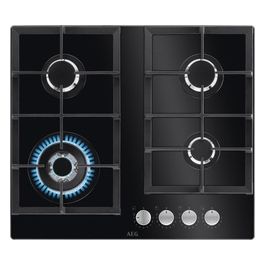 HKB64420NB Piano Cottura Nero da Incasso 56cm a Gas 4 Fornelli