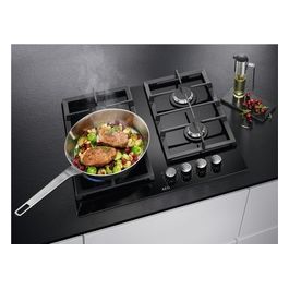 HKB64420NB Piano Cottura Nero da Incasso 56cm a Gas 4 Fornelli
