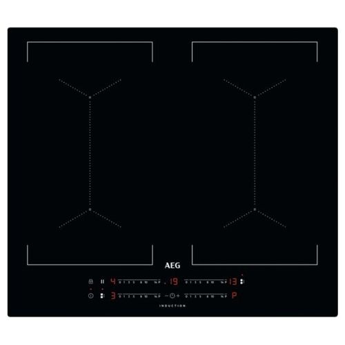 AEG IKE64453IB Piano Cottura a Induzione in Vetroceramica MaxiSense 4 Zone Touch Control DoubleBridge 60 cm Nero