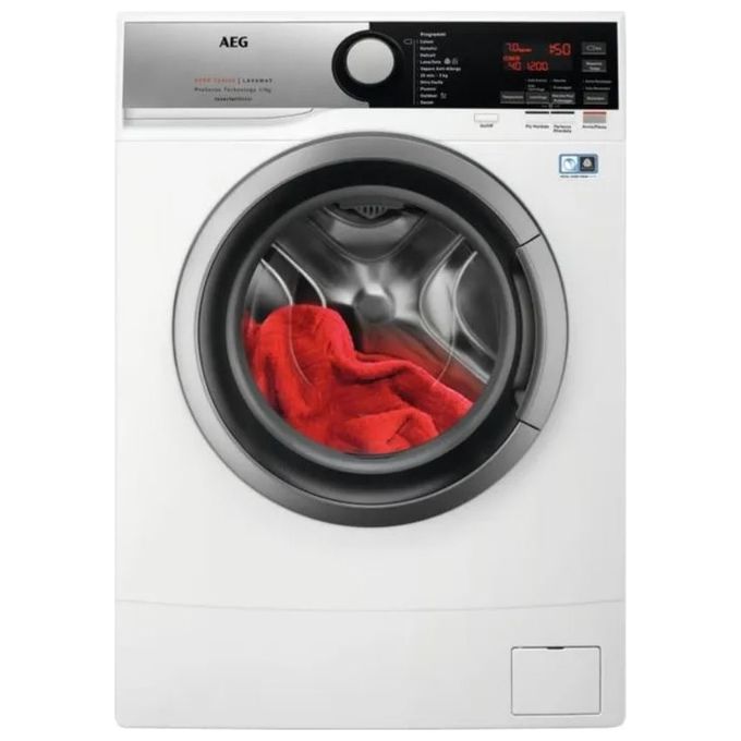 AEG L6SE74S Serie 6000 Lavatrice Slim Carica Frontale ProSense SoftPlus Classe energetica C Capacita' di carico 7 Kg Centrifuga 1400 giri Motore Inverter Vapore