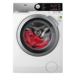 AEG L8FEE84SX Serie 800 ÖKOMIX Lavatrice Carica Frontale Classe energetica A Capacita' 8 Kg Centrifuga 1400 Giri Motore ÖKO Inverter Vapore ProSteam