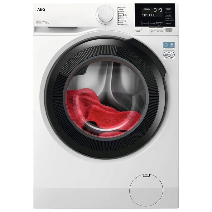 AEG LR6FG84 Serie 6000 Lavatrice Carica Frontale 8 Kg 1400 rpm Classe A ProSense Inverter (85x60x57 cm) colore Bianco