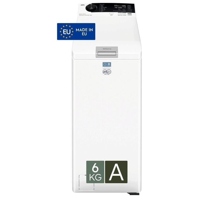 AEG LTR7E36S Serie 7000 Lavatrice Carica Alto 6 Kg 1300 rpm Classe A ProSteam Display LCD (89x40x60 cm) colore Bianco