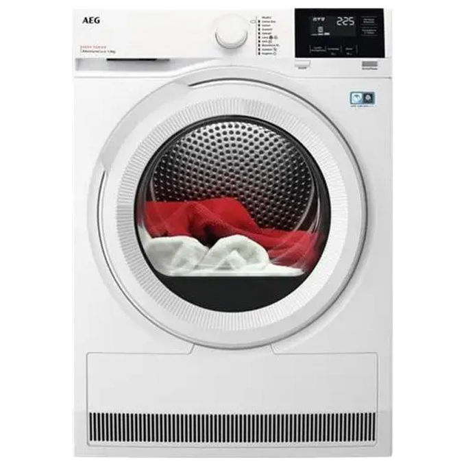 Image of AEG TR8G83GW Serie 8000 AbsoluteCare Asciugatrice a Pompa di Calore A+++ 8 Kg con Motore Inverter e Cesto ProTex XXL