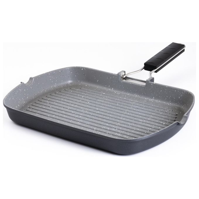 Aeternum Grill Petravera Piastra per Grigliare Adatta all'Induzione 34x24cm