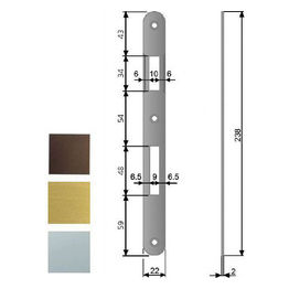 Agb Serrature Incontro Serrature Patent Bt 8x90 Bronzato 590