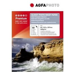 AgfaPhoto Carta Fotografica Premium Glossy 240g/m² A4 50 Fogli