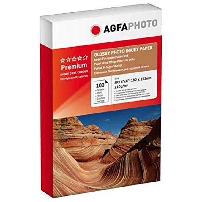 AgfaPhoto Photo Carta Lucida 210gr 10x15cm 100 Fogli