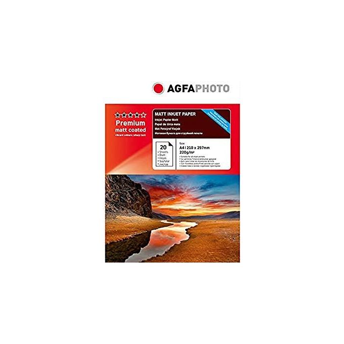 AgfaPhoto Premium Double Side Matt-Coated 220g A4 20 Fogli