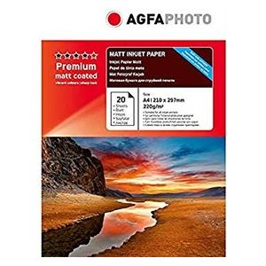 AgfaPhoto Premium Double Side Matt-Coated 220g A4 20 Fogli