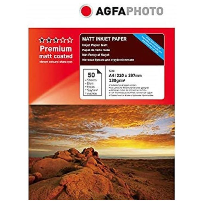 AgfaPhoto Premium Matt Coated 130gr A4 50 Fogli