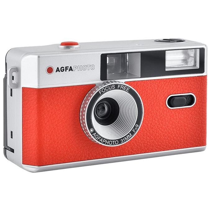 AgfaPhoto Reusable Photo Camera 35mm Rosso
