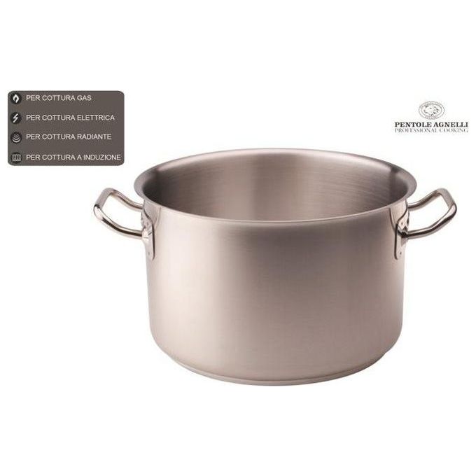 Agnelli Casseruola Fonda 2 Manici 10Lt 28cm