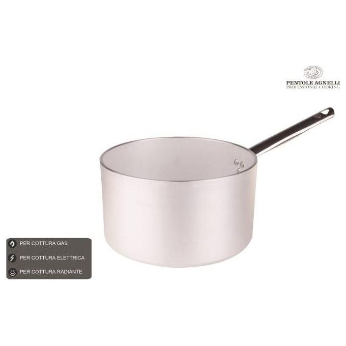 Agnelli Casseruola Fonda Alluminio 1 Manico 20cm